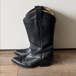 RUDE Black Leather Men's Boots